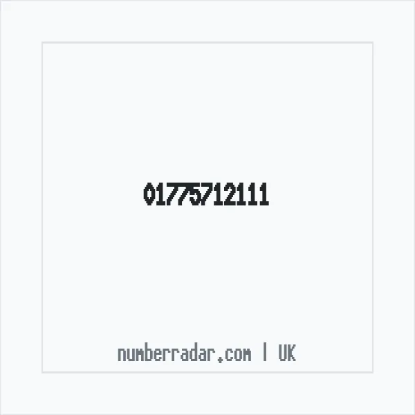 Reverse number check for +44 1775 712111 — who called me?