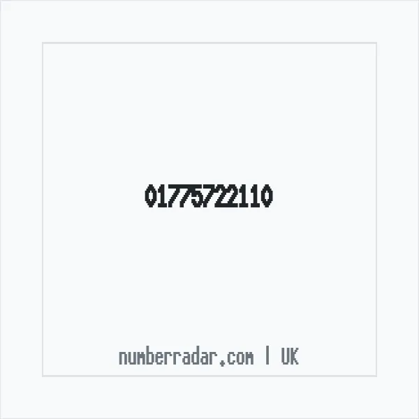 Reverse number check for +44 1775 722110 — who called me?