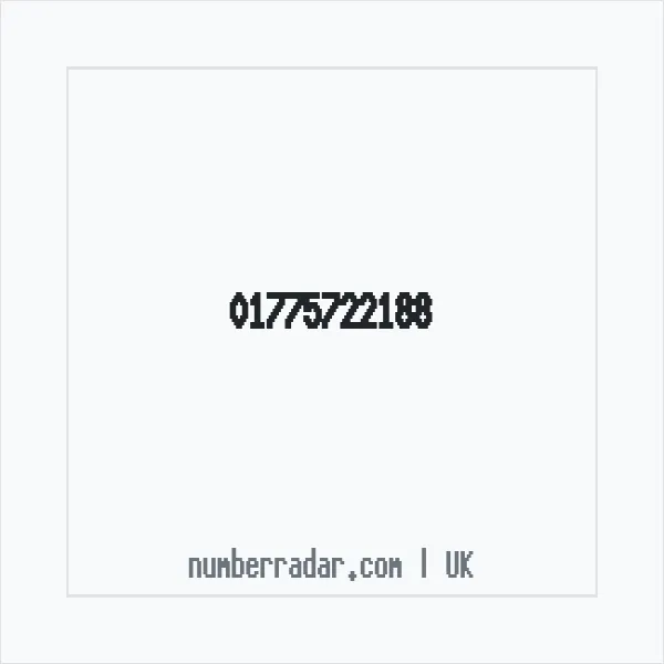 Reverse number check for +44 1775 722188 — who called me?