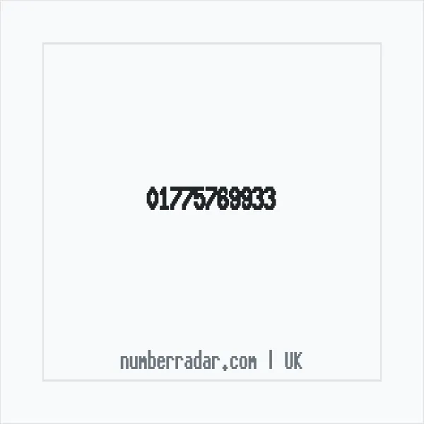 Reverse number check for +44 1775 769933 — who called me?