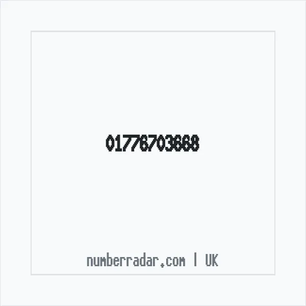 Reverse number check for +44 1776 703668 — who called me?