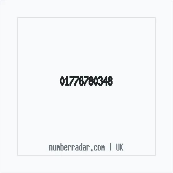 Reverse number check for +44 1776 780348 — who called me?
