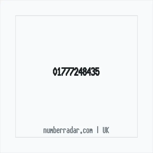 Reverse number check for +44 1777 248435 — who called me?