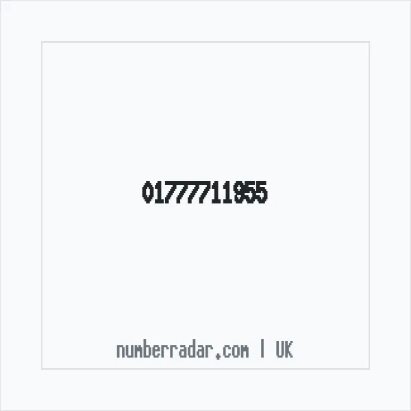 Reverse number check for +44 1777 711955 — who called me?