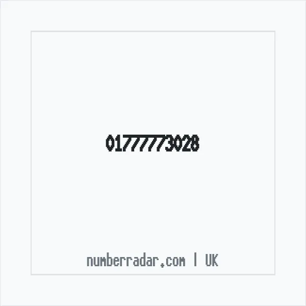 Reverse number check for +44 1777 773028 — who called me?