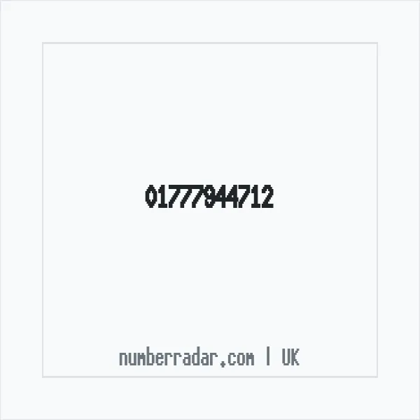 Reverse number check for +44 1777 944712 — who called me?