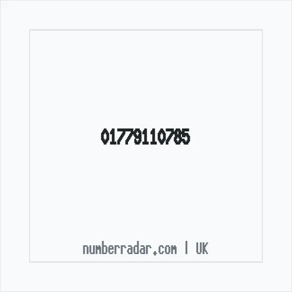 Reverse number check for +44 1779 110785 — who called me?