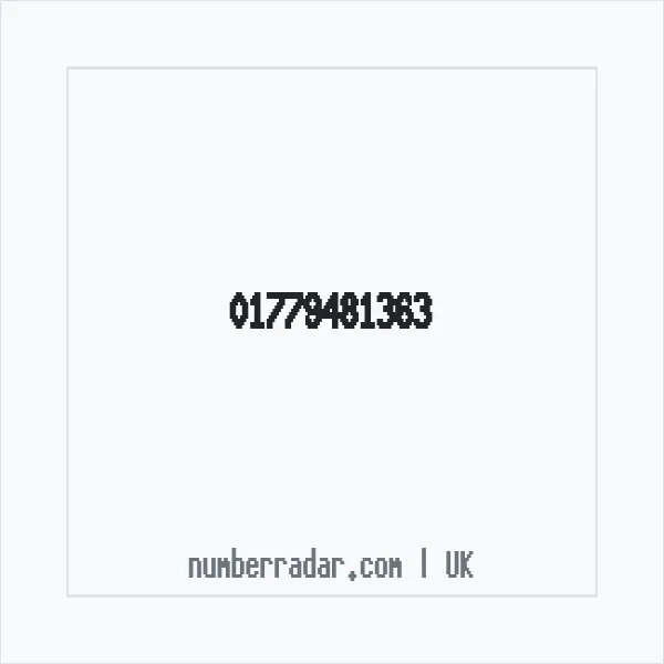 Reverse number check for +44 1779 481363 — who called me?