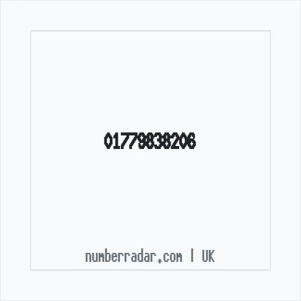 Reverse number check for +44 1779 838206 — who called me?