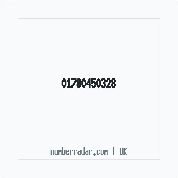 Reverse number check for +44 1780 450328 — who called me?