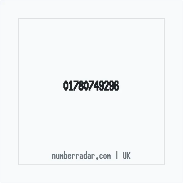 Reverse number check for +44 1780 749296 — who called me?