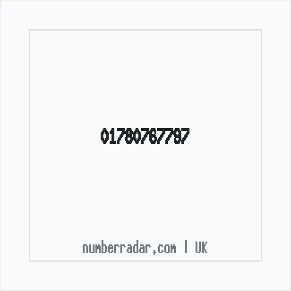 Reverse number check for +44 1780 767797 — who called me?