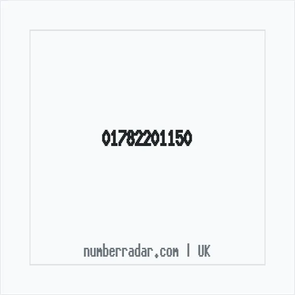 Reverse number check for +44 1782 201150 — who called me?