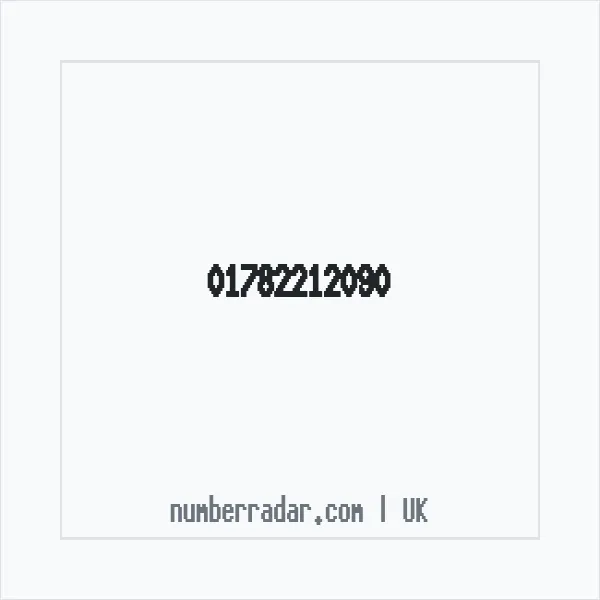 Reverse number check for +44 1782 212090 — who called me?