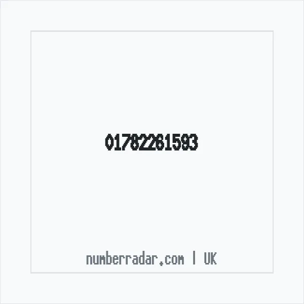 Reverse number check for +44 1782 261593 — who called me?