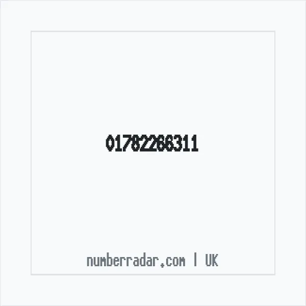 Reverse number check for +44 1782 266311 — who called me?
