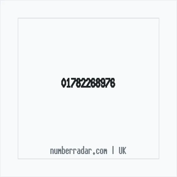 Reverse number check for +44 1782 268976 — who called me?