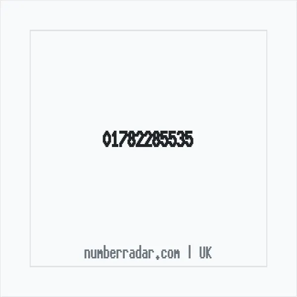 Reverse number check for +44 1782 285535 — who called me?