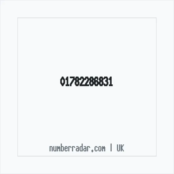Reverse number check for +44 1782 286831 — who called me?
