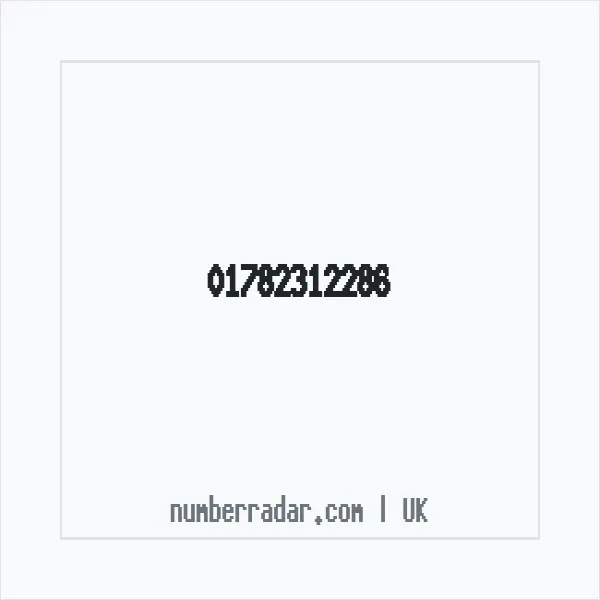 Reverse number check for +44 1782 312286 — who called me?