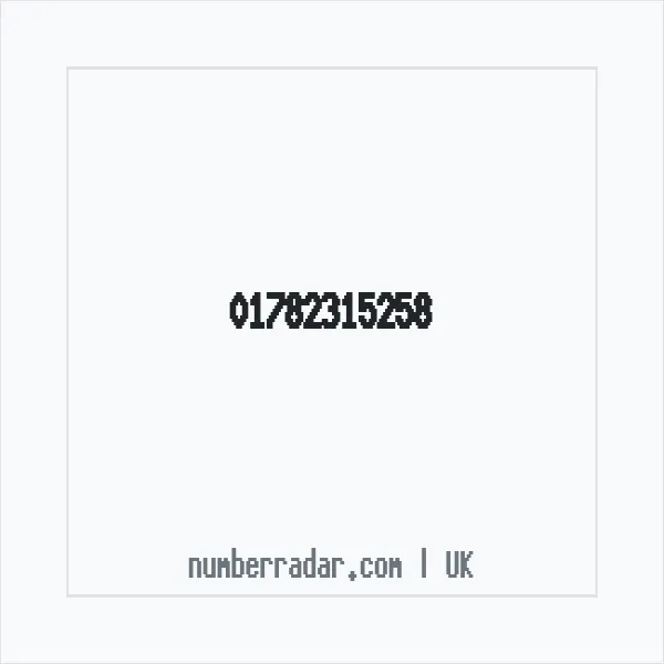 Reverse number check for +44 1782 315258 — who called me?