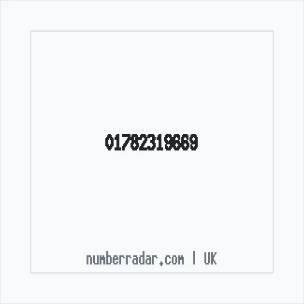 Reverse number check for +44 1782 319669 — who called me?