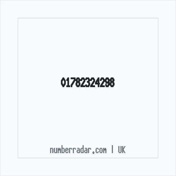 Reverse number check for +44 1782 324298 — who called me?