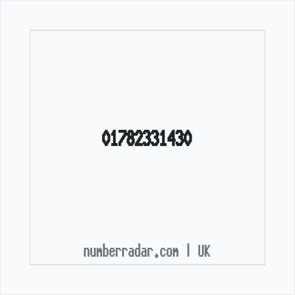Reverse number check for +44 1782 331430 — who called me?