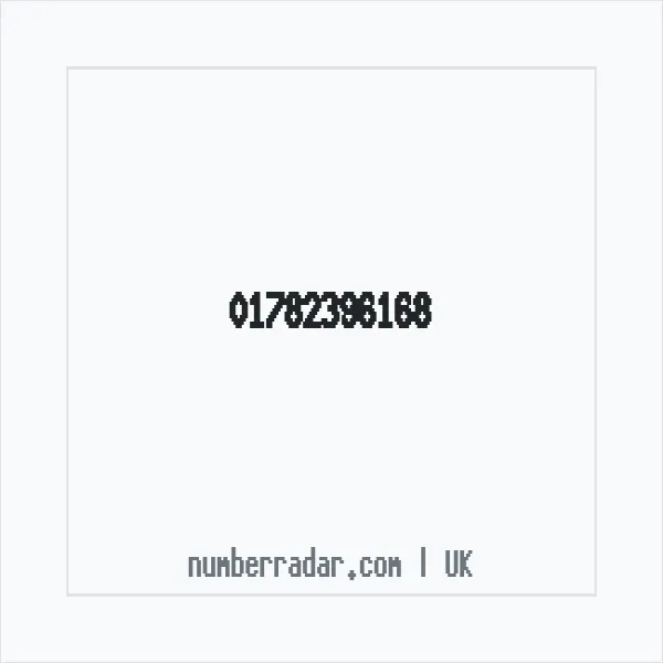 Reverse number check for +44 1782 396168 — who called me?