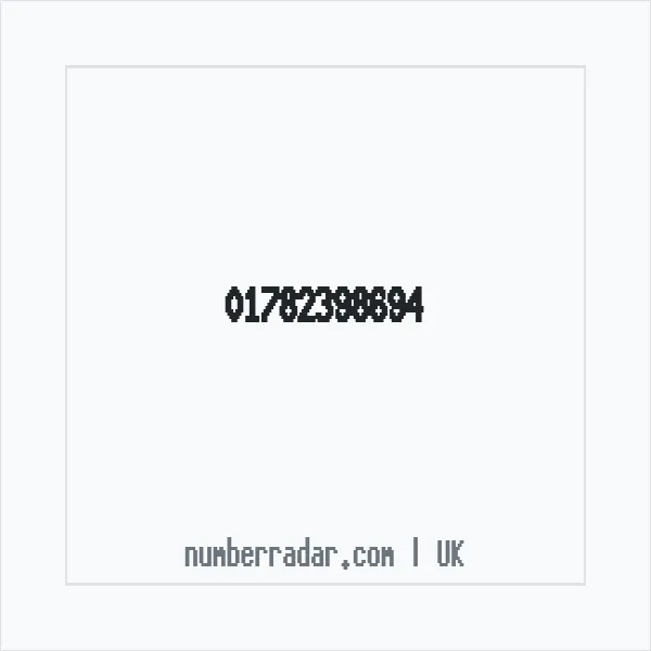 Reverse number check for +44 1782 398694 — who called me?