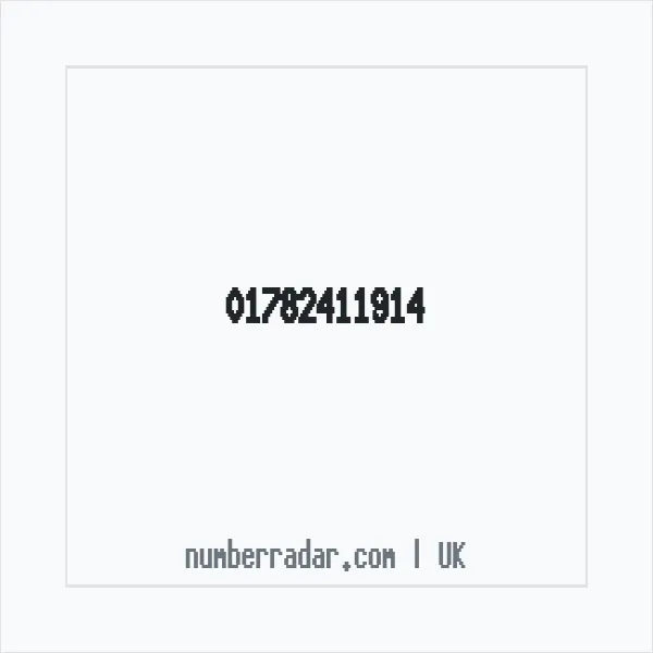 Reverse number check for +44 1782 411914 — who called me?