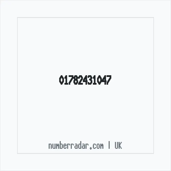 Reverse number check for +44 1782 431047 — who called me?