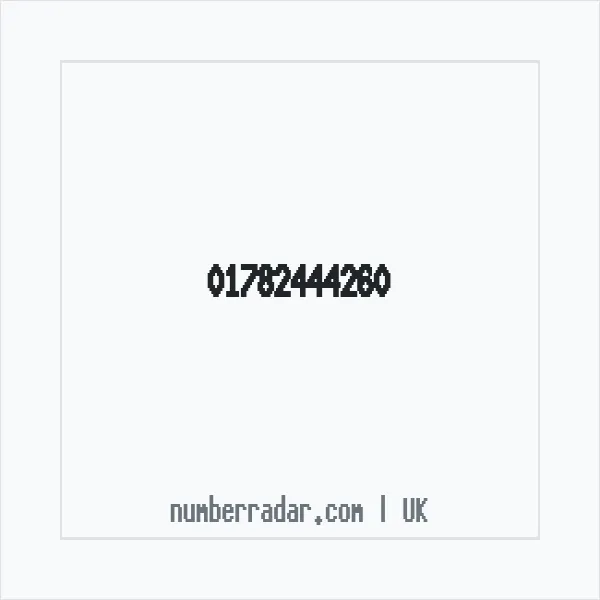 Reverse number check for +44 1782 444260 — who called me?