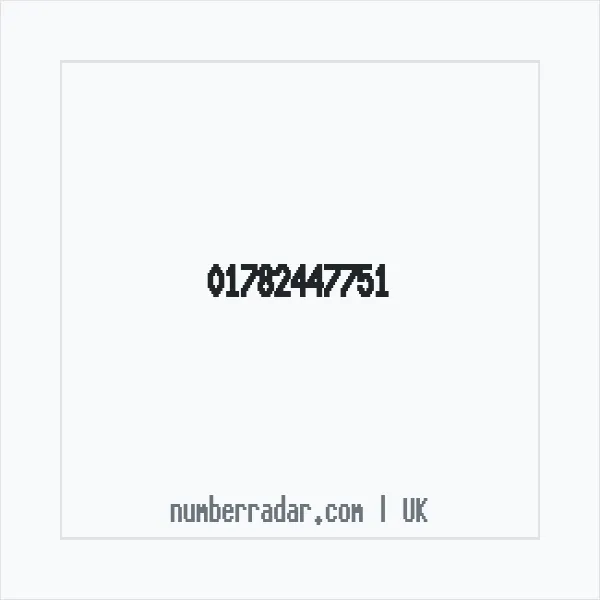Reverse number check for +44 1782 447751 — who called me?