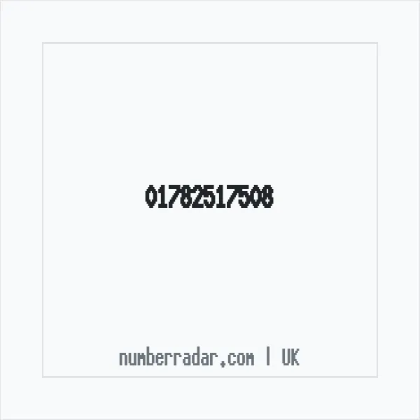 Reverse number check for +44 1782 517508 — who called me?