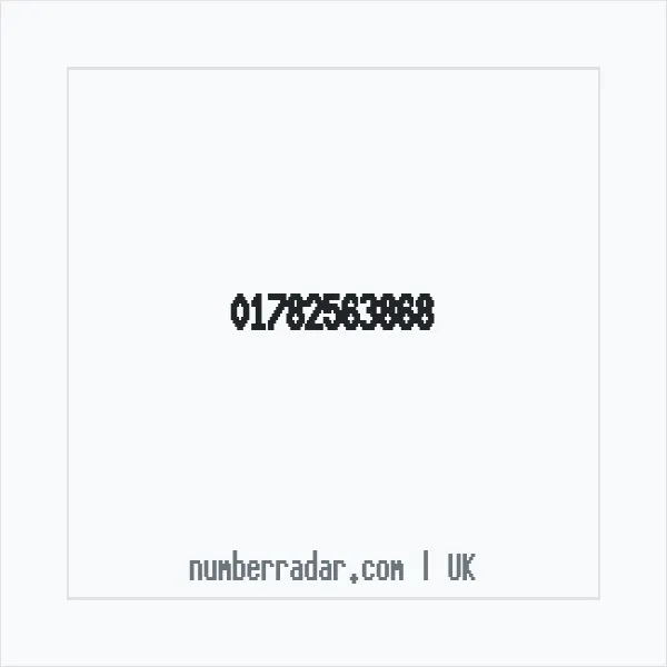 Reverse number check for +44 1782 563868 — who called me?