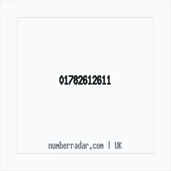 Reverse number check for +44 1782 612611 — who called me?