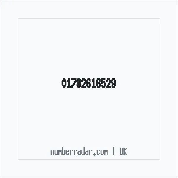 Reverse number check for +44 1782 616529 — who called me?