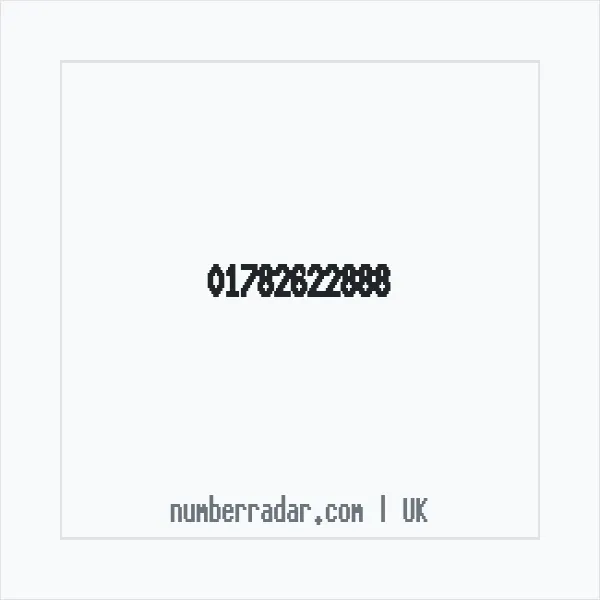 Reverse number check for +44 1782 622888 — who called me?