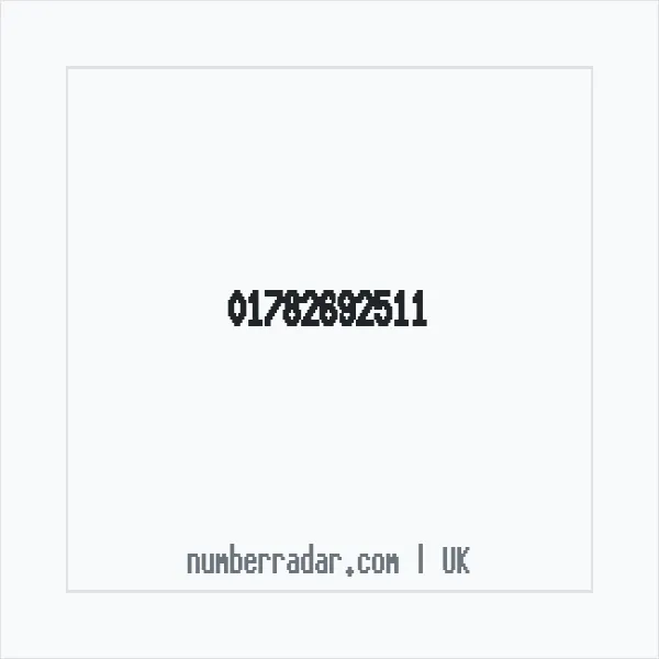 Reverse number check for +44 1782 692511 — who called me?