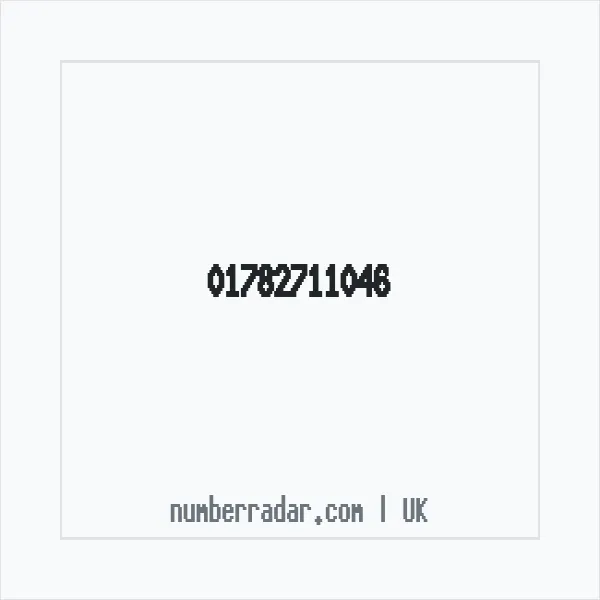Reverse number check for +44 1782 711046 — who called me?