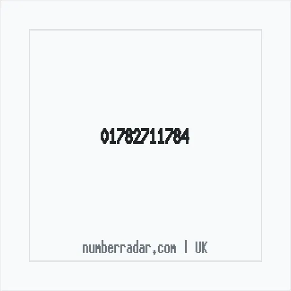 Reverse number check for +44 1782 711784 — who called me?