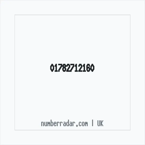 Reverse number check for +44 1782 712160 — who called me?