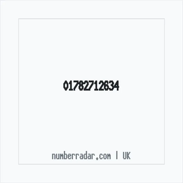 Reverse number check for +44 1782 712634 — who called me?