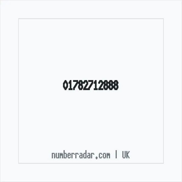 Reverse number check for +44 1782 712888 — who called me?