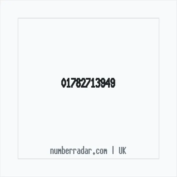 Reverse number check for +44 1782 713949 — who called me?