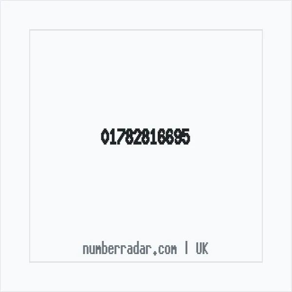 Reverse number check for +44 1782 816695 — who called me?