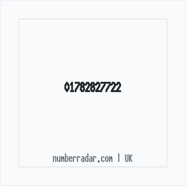 Reverse number check for +44 1782 827722 — who called me?