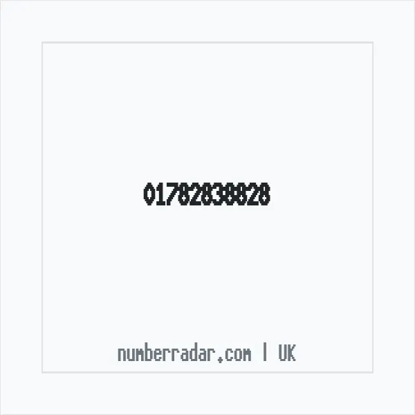 Reverse number check for +44 1782 838828 — who called me?