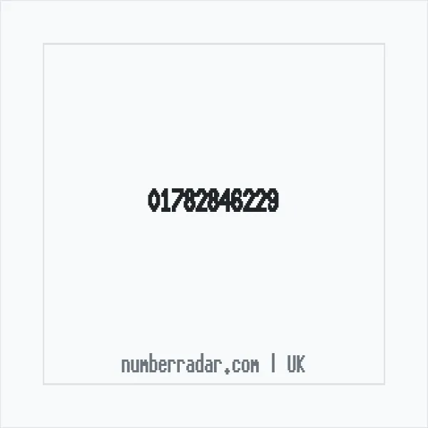 Reverse number check for +44 1782 846229 — who called me?